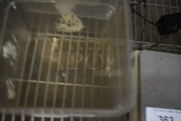 8 Clear Poly Containers w/ 1 Red Lid. 8.5x8.5x7, 8.5x8.5x9. 8 Times Your Bid! - Image 4 of 5