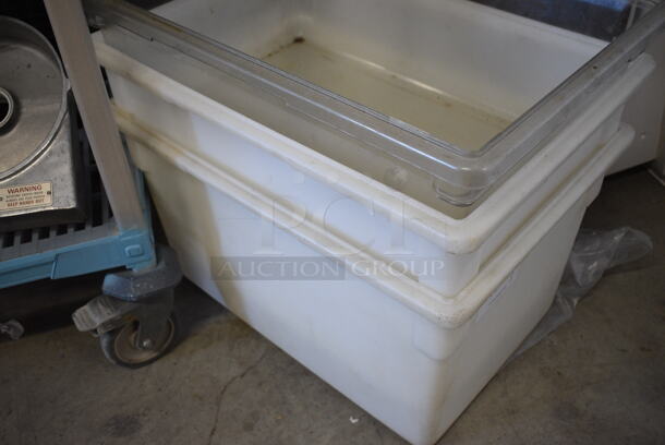 3 Poly Storage Containers. 18x26x9 and 18x26x15. 3x Your Bid - Image 2 of 4