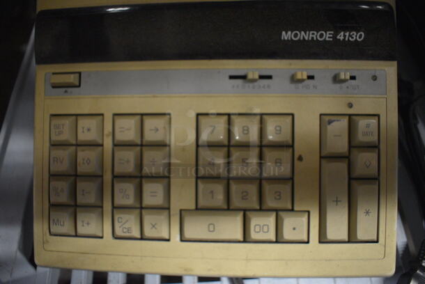 2 Monroe 4130 Electronic Printing Calculators. 9.5x14x3. 2x Your Bid - Image 2 of 7