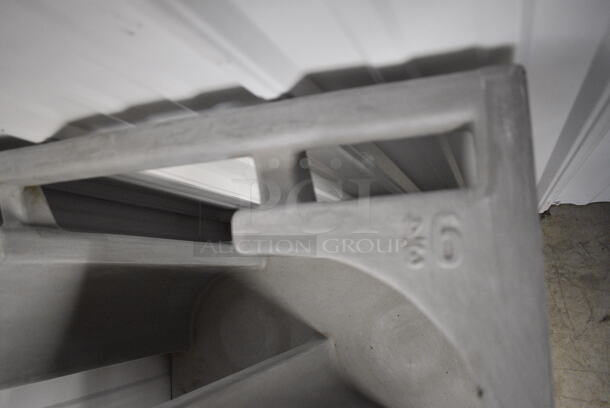 Gray Poly Dish Caddie Cart on Commercial Casters. 27x24x31 - Image 4 of 5