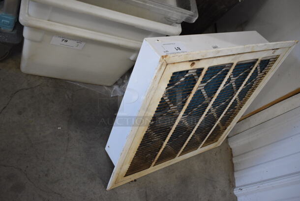 24" Lima 4260FF 24 24 WHT Square Lay-In Filter Grille. 24x24x18 - Image 2 of 4