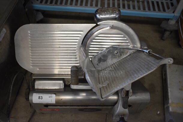 AMAZING! Globe Commercial Metal Countertop Meat Slicer. 115 Volt, 1 Phase. 26x20x20. Tested and Working!
