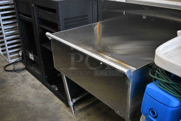 Stainless Steel Commercial Sink w/ Faucet and Handles. 36x24x42 - Image 3 of 7