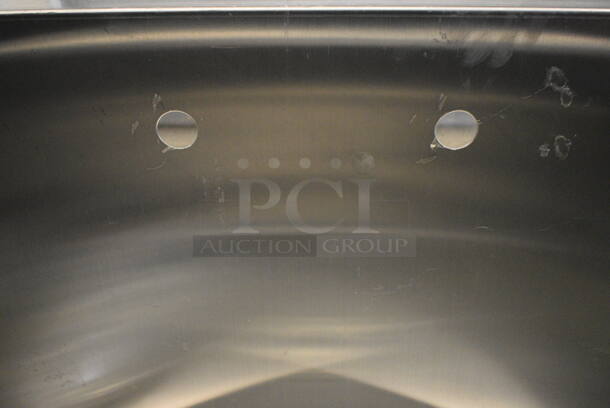 Stainless Steel Commercial Sink w/ Faucet and Handles. 36x24x42 - Image 4 of 7