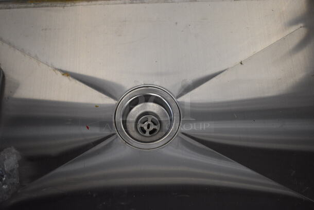 Stainless Steel Commercial Sink w/ Faucet and Handles. 36x24x42 - Image 5 of 7