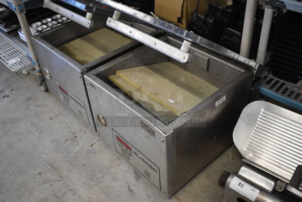 WOW! Bizerba Model Sipromac 350 Commercial Stainless Steel Vacuum Sealer on Legs. 120 Volt, 1 Phase. 20x23x17. Tested and Does Not Power On - Image 3 of 6
