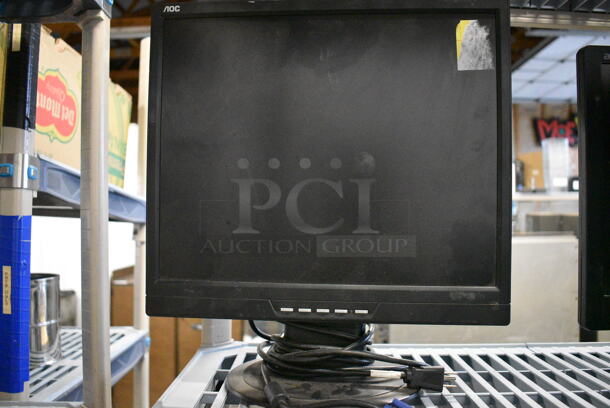 2 17" AOC LCD Monitors. 2x Your Bid! - Image 3 of 5