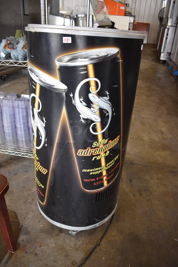 Metal Commercial Open Bottle Cooler on Commercial Casters. 18x18x37. Tested and Working! - Image 3 of 4