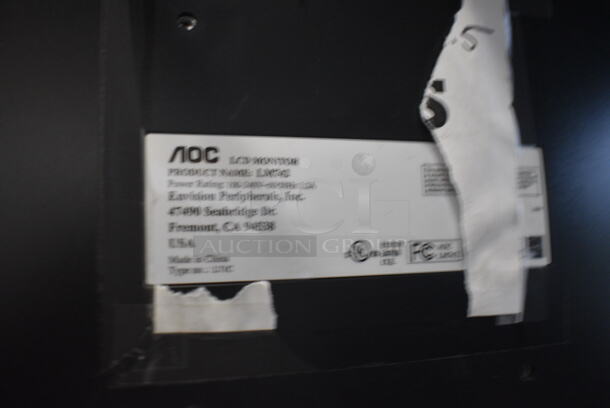 2 17" AOC LCD Monitors. 2x Your Bid! - Image 4 of 5