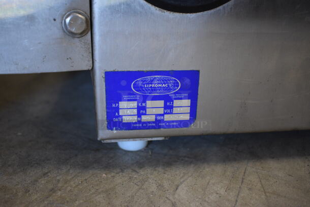 WOW! Bizerba Model Sipromac 350 Commercial Stainless Steel Vacuum Sealer on Legs. 120 Volt, 1 Phase. 20x23x17. Tested and Does Not Power On - Image 6 of 6