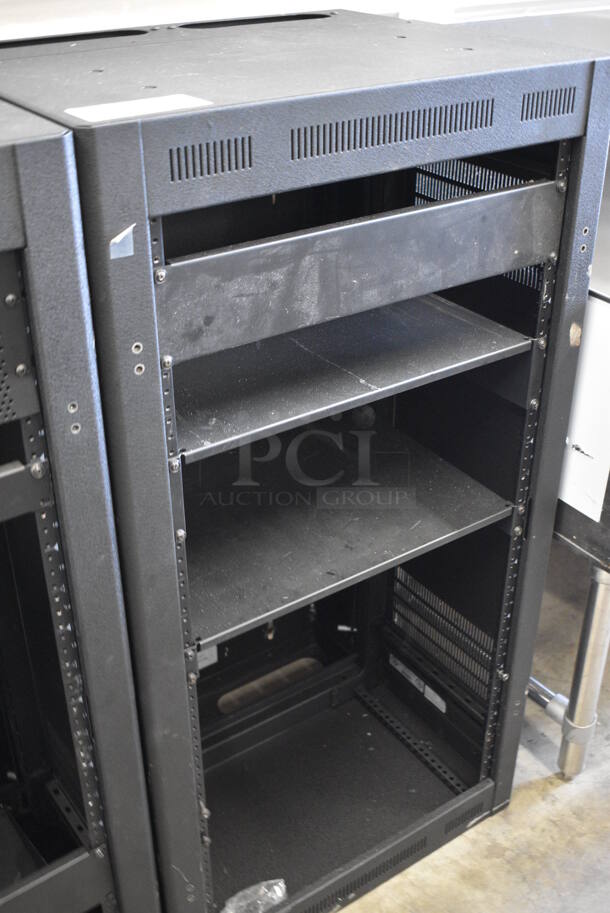 Black Metal Cabinet for Rack Units. 23x19x43 - Image 2 of 4