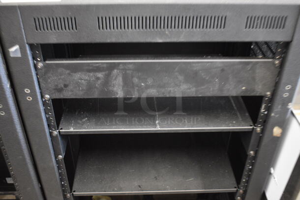 Black Metal Cabinet for Rack Units. 23x19x43 - Image 3 of 4
