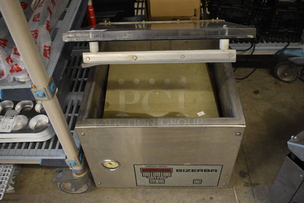 WOW! Bizerba Model Sipromac 350 Commercial Stainless Steel Vacuum Sealer on Legs. 120 Volt, 1 Phase. 20x23x17. Tested and Does Not Power On - Image 1 of 6