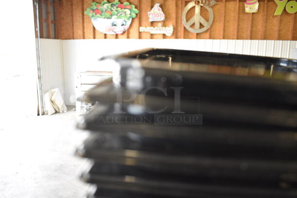 6 Black Poly 1/2 Size Drop In Bins. 1/2x2. 6 Times Your Bid! - Image 2 of 5