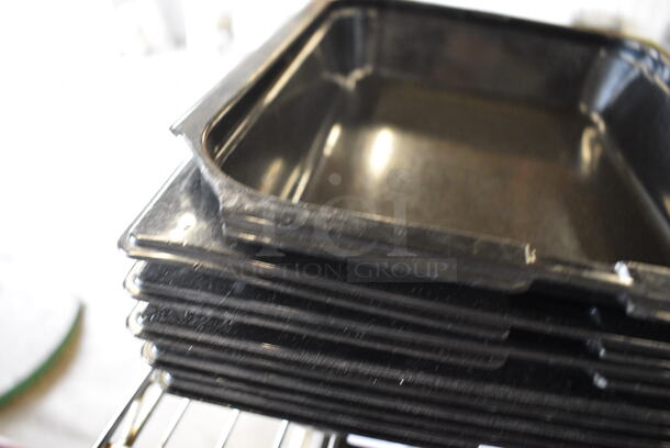 6 Black Poly 1/2 Size Drop In Bins. 1/2x2. 6 Times Your Bid! - Image 3 of 5