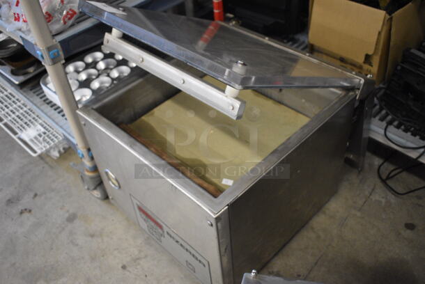 WOW! Bizerba Model Sipromac 350 Commercial Stainless Steel Vacuum Sealer on Legs. 120 Volt, 1 Phase. 20x23x17. Tested and Does Not Power On - Image 3 of 6