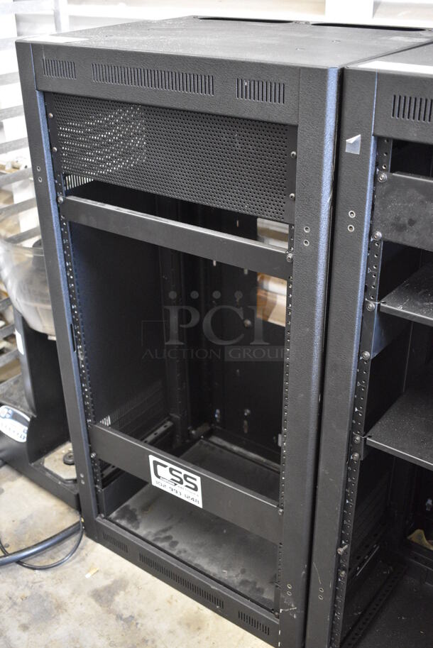 Black Metal Cabinet for Rack Units. 23x19x43 - Image 2 of 4