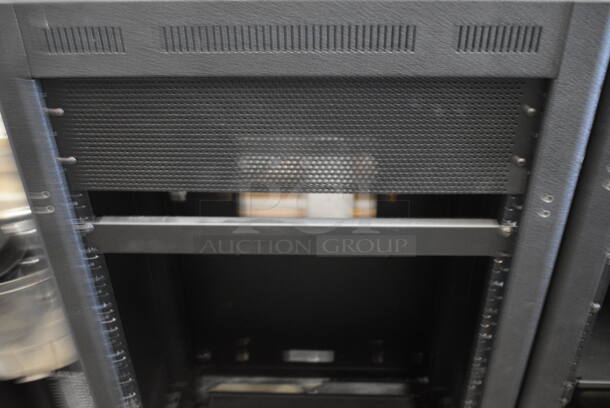 Black Metal Cabinet for Rack Units. 23x19x43 - Image 3 of 4
