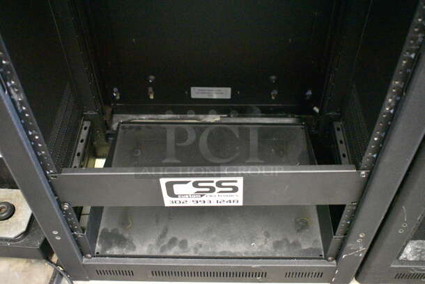 Black Metal Cabinet for Rack Units. 23x19x43 - Image 4 of 4
