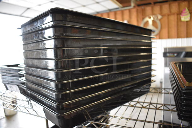 10 Black Poly Full Size Drop In Bins. 1/1x2. 10 Times Your Bid! - Image 2 of 5