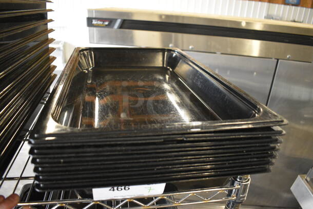 7 Black Poly Full Size Drop In Bins. 1/1x2. 7 Times Your Bid! - Image 1 of 5