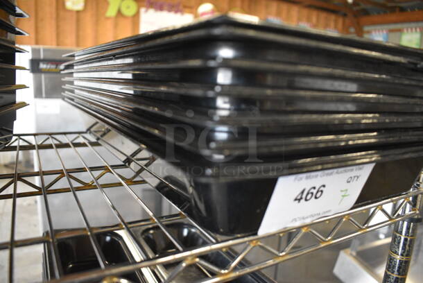 7 Black Poly Full Size Drop In Bins. 1/1x2. 7 Times Your Bid! - Image 2 of 5