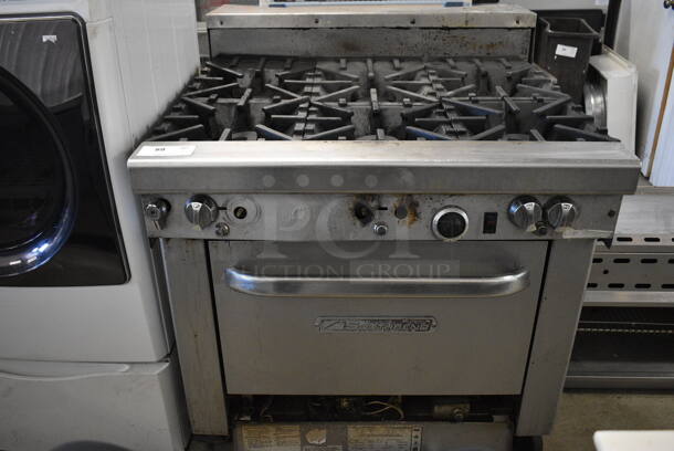 BEAUTIFUL! Southbend Stainless Steel Commercial 6 Burner Range w/Lower Oven and Controls. 36.5x41.5x42 - Image 1 of 10
