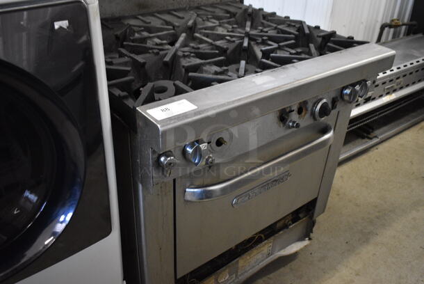 BEAUTIFUL! Southbend Stainless Steel Commercial 6 Burner Range w/Lower Oven and Controls. 36.5x41.5x42 - Image 2 of 10