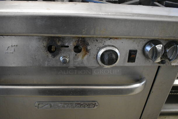BEAUTIFUL! Southbend Stainless Steel Commercial 6 Burner Range w/Lower Oven and Controls. 36.5x41.5x42 - Image 9 of 10