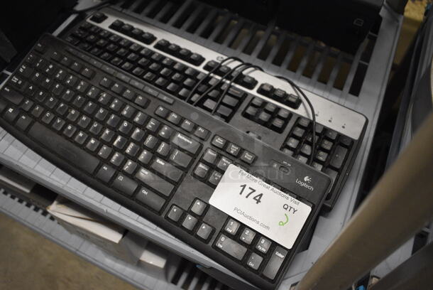 2 HP Keyboards! 17.5x5.5x.5. 2x Your Bid! - Image 2 of 5