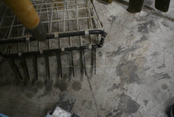 Metal Basket on Wooden Handle. 11x8x72 - Image 4 of 5