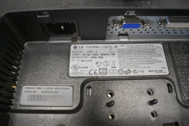 2 17" LG L17NT-A Model Computer Screens - Image 3 of 6