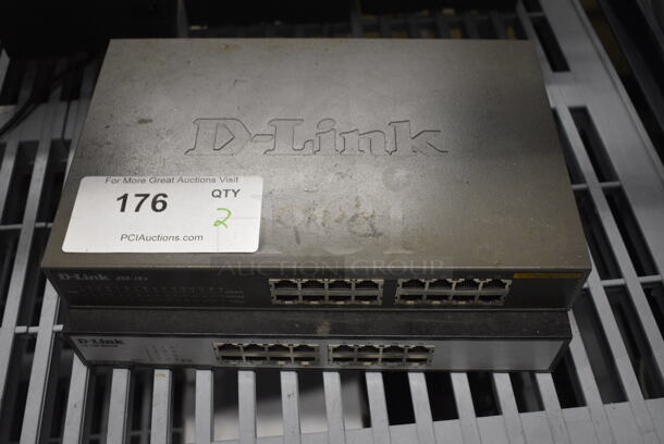 2 D-Link Model DSS-16+ Switches. 11x7x2, 11x5x2. 2 Times Your Bid!