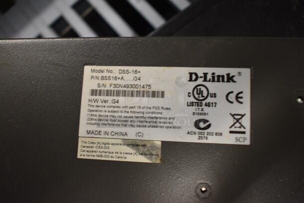 2 D-Link Model DSS-16+ Switches. 11x7x2, 11x5x2. 2 Times Your Bid! - Image 3 of 6