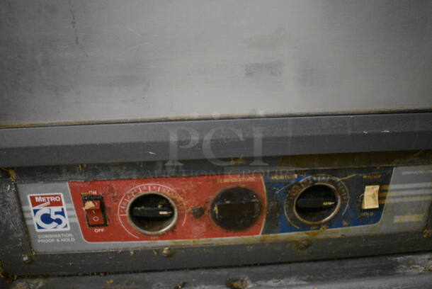 SPLENDID! Metro Model C519-CFC-F Stainless Steel Commercial Proofer and Holding Cabinet Combination Box w/Thermostatic Controls. 25x31x70. Tested and Working! - Image 3 of 8