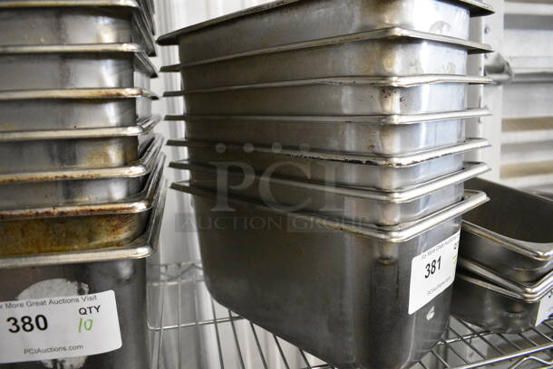10 Stainless Steel 1/3 Size Drop In Bins. 1/3x6. 10 Times Your Bid! - Image 3 of 4