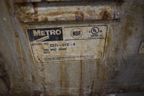 SPLENDID! Metro Model C519-CFC-F Stainless Steel Commercial Proofer and Holding Cabinet Combination Box w/Thermostatic Controls. 25x31x70. Tested and Working! - Image 7 of 8