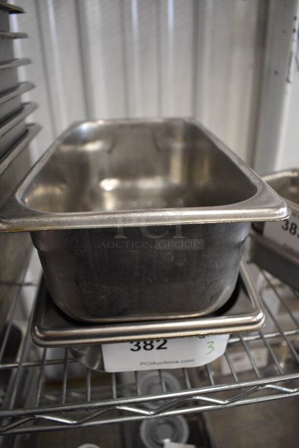 3 Stainless Steel 1/3 Size Drop In Bins. 1/3x2, 1/3x4. 3 Times Your Bid! - Image 1 of 5