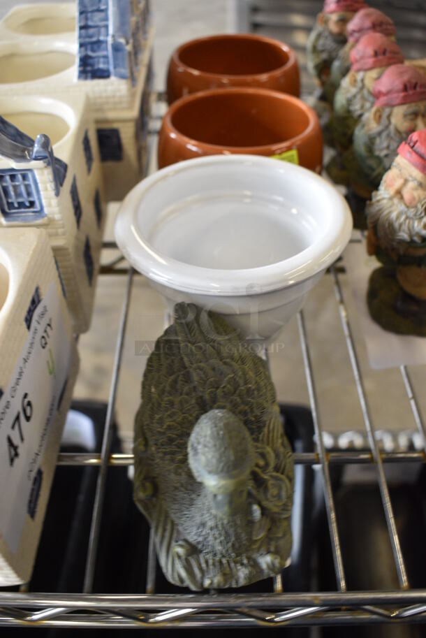 4 Various Items; Duck Figurine and 3 Bowls. Includes 4.5x4.5x3. 4 Times Your Bid! - Image 1 of 5