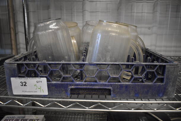 5 Plastic Pitchers w/Dish Caddy. 7x5x8. 5X Your Bid!  - Image 1 of 3