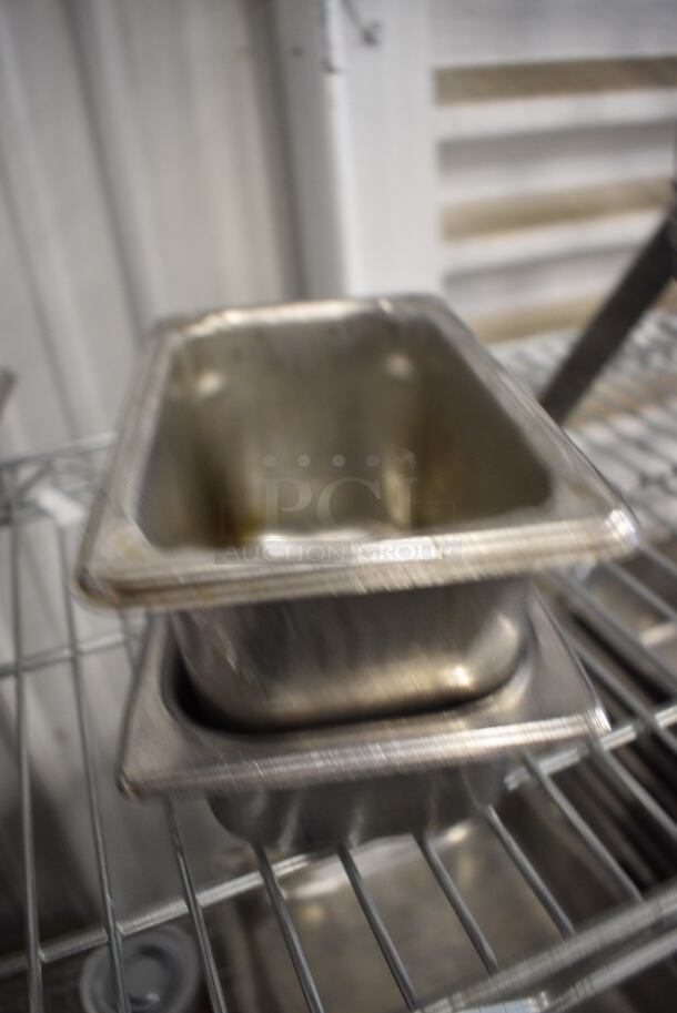 2 Stainless Steel 1/9 Size Drop In Bins. 1/9x2, 1/9x4. 2 Times Your Bid! - Image 1 of 4