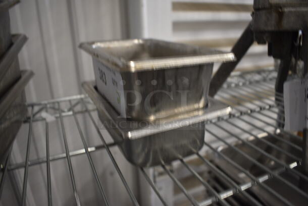 2 Stainless Steel 1/9 Size Drop In Bins. 1/9x2, 1/9x4. 2 Times Your Bid! - Image 4 of 4
