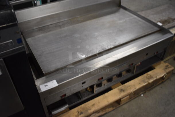 SUPER! MagiKitch'n Stainless Steel Commercial Countertop Gas Powered Chrome Top Flat Top Griddle. 48x31x19 - Image 2 of 8