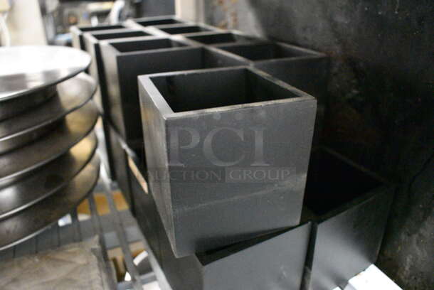 18 Black Poly Holders. 4x4x4. 18 Times Your Bid! - Image 2 of 2