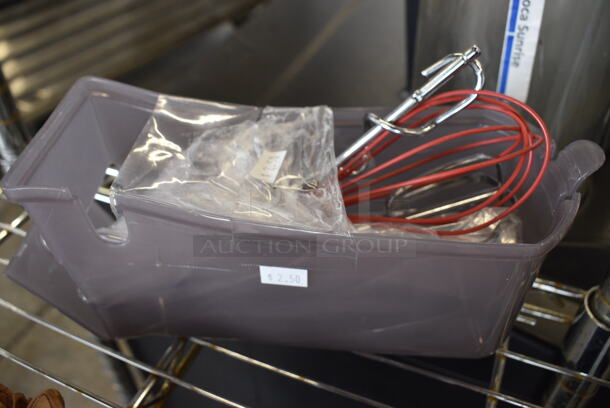 Toastmaster Hand Mixer w/ Attachments and Poly Bin. 3x8x5 - Image 4 of 6