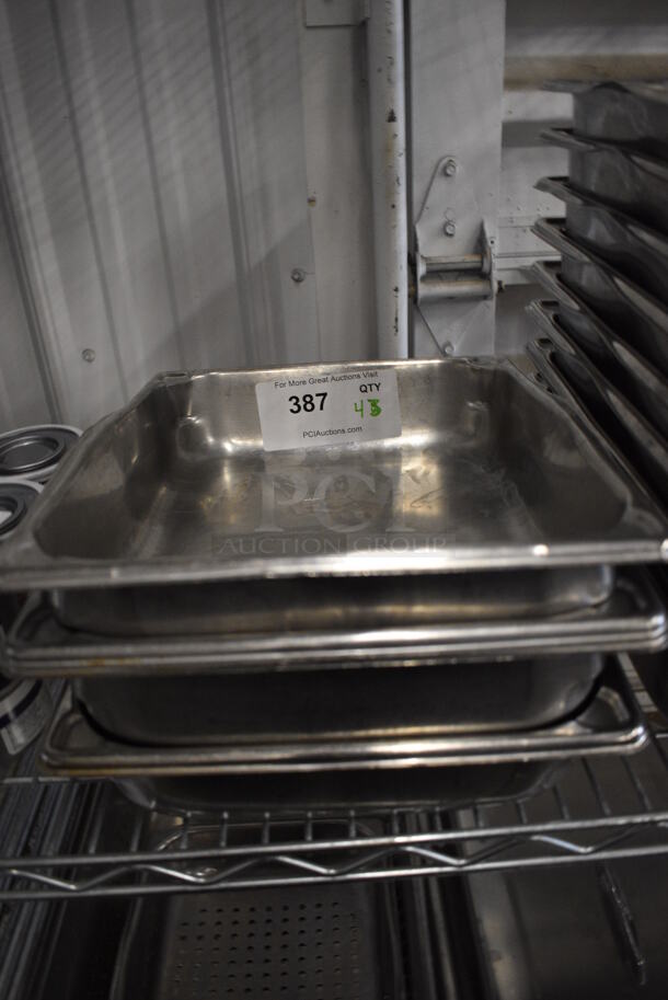 4 Stainless Steel 1/2 Size Drop In Bins. 1/2x2. 4 Times Your Bid! - Image 1 of 5