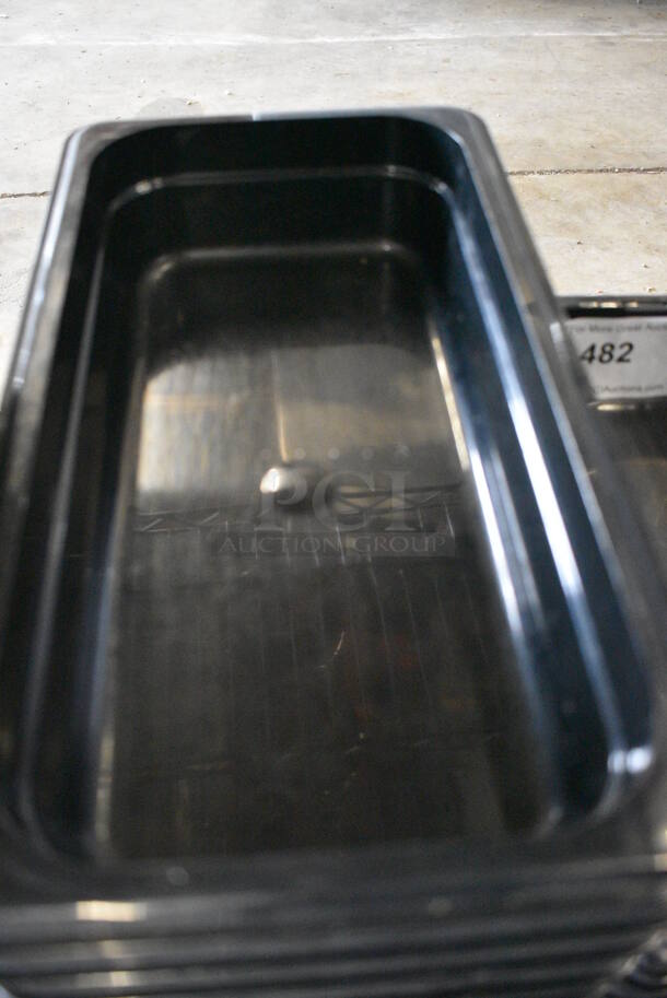 5 Black Poly 1/3 Size Drop In Bins. 1/3x2. 5 Times Your Bid! - Image 3 of 4