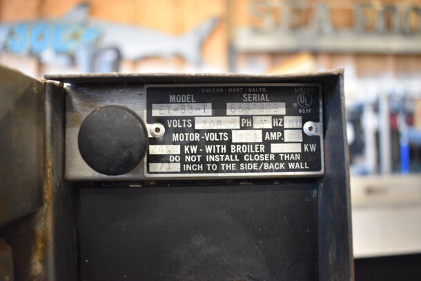 AMAZING! Vulcan Model ET-88-T Stainless Steel Commercial Double Stack Convection Oven w/View Through Doors. 208 Volt, 3 Phase. 40x33x63. 2x Your Bid! - Image 4 of 8