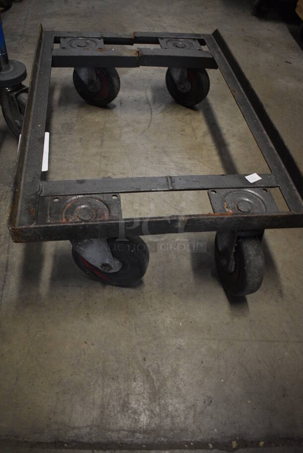 Metal Rectangular Dolly on Casters. 27x18x8
