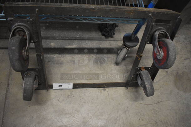 Metal Rectangular Dolly on Casters. 27x18x8 - Image 4 of 4